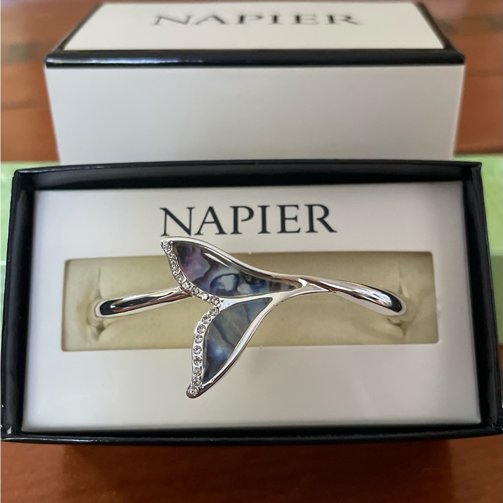 Napier Fish Tail hinged Bangle Brscelet